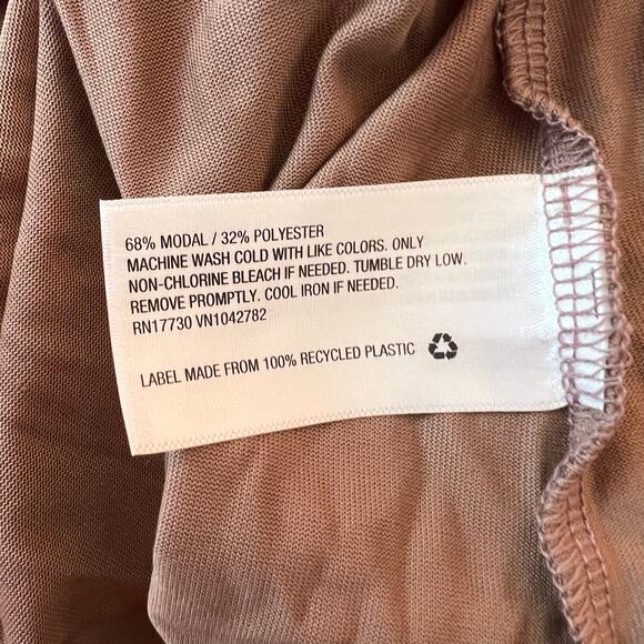 Isabel Maternity Brown Flutter Short Sleeve Modal Knit Top - Size XS - NWT - Picture 4 of 5